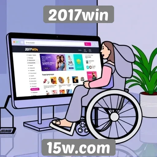 Acessibilidade e interface do usuário no site 2017win